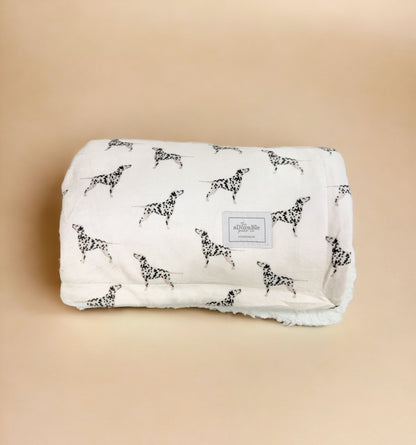 Supersize Soft Blanket - Watercolour Dalmatians