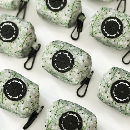 Dog Poop Bag Holder - Silent Snowdrops