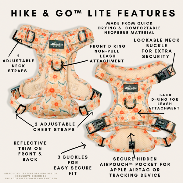 Hike & Go Lite™ Harness - Delicate Daffodils