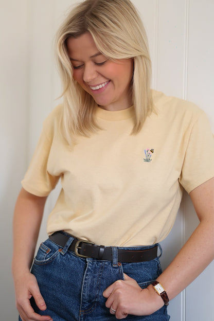 Embroidered AP T-Shirt - Bumbles & Butterflies