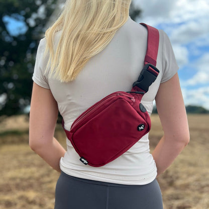 Slimline Everyday Bumbag - Dark Cherry Red