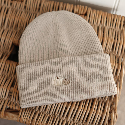 Classic Beanie - Pumpkin Farm - Stone