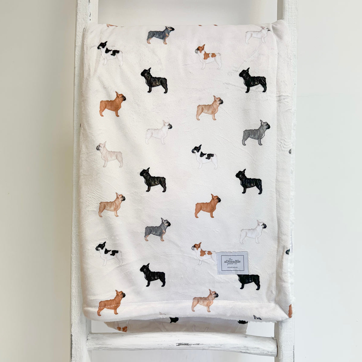 Extra Large Dog Breed Blanket - French Bulldog