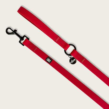 HydroFlex™ Two-tone Waterproof Dog Lead - Velvet Red