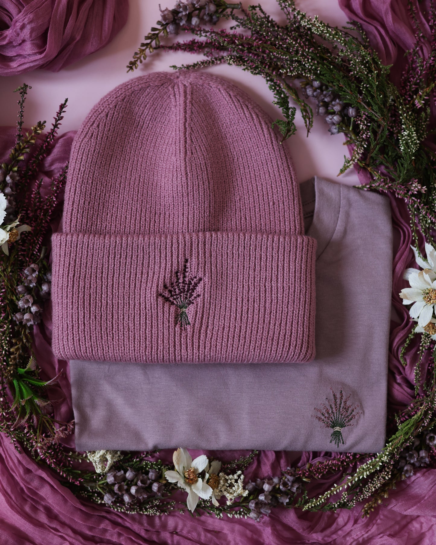 Classic Beanie - Highland Heather - Mauve