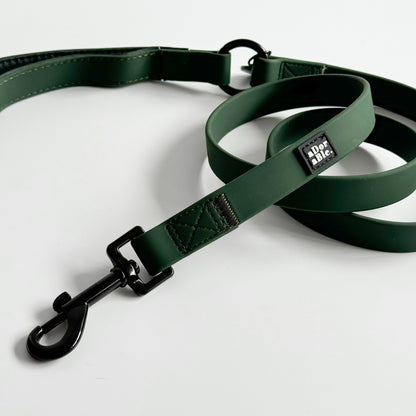 HydroFlex™ Two-tone Waterproof Dog Lead - Evergreen