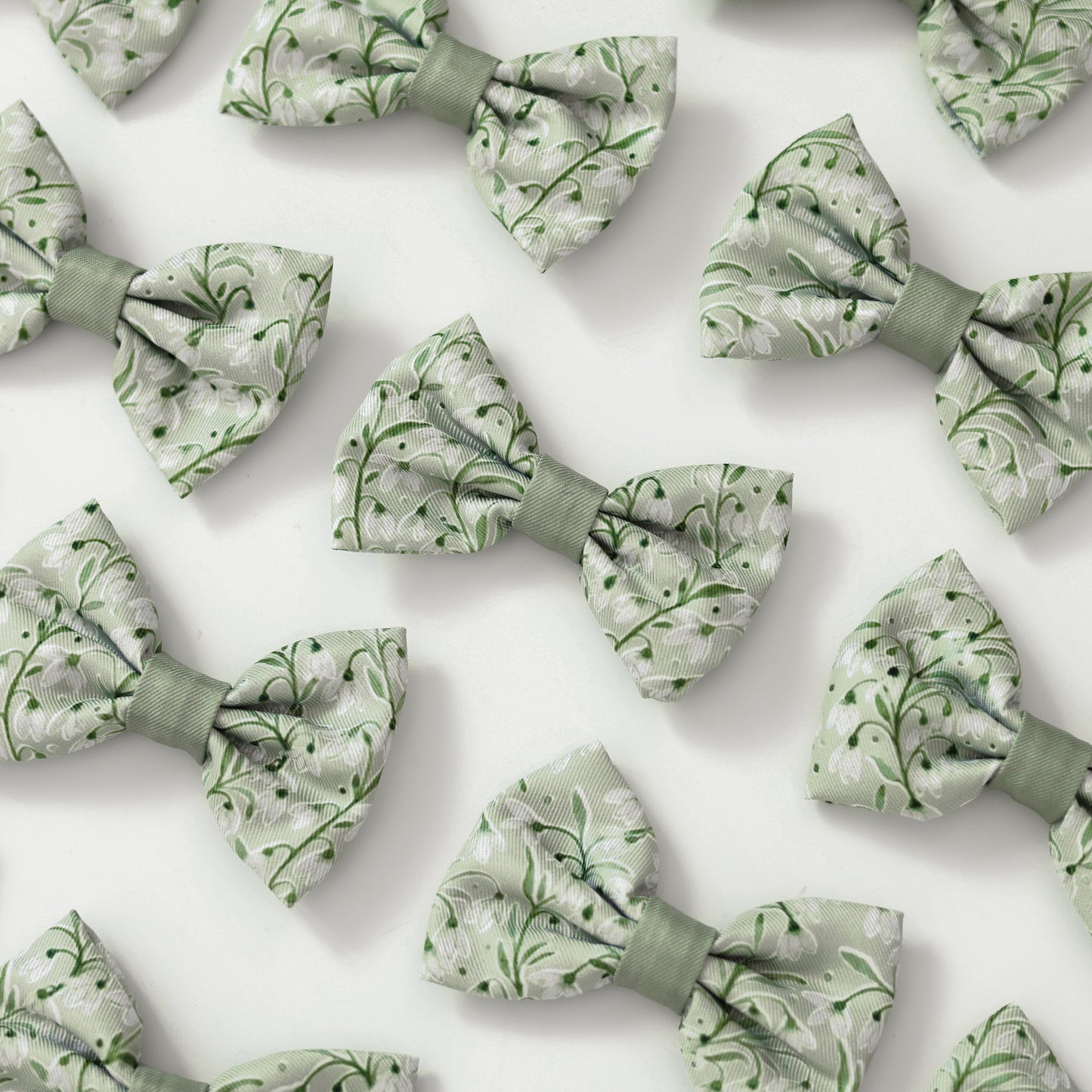 Dog Bow Tie - Silent Snowdrops