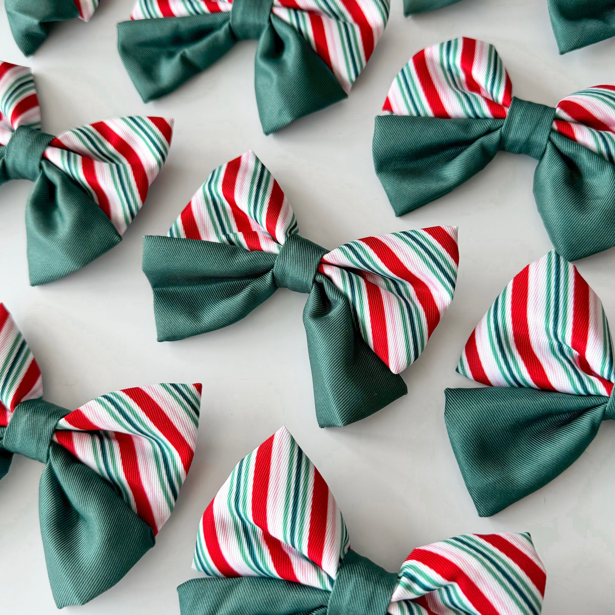 Sailor Bow Tie - Candy Cane Forest