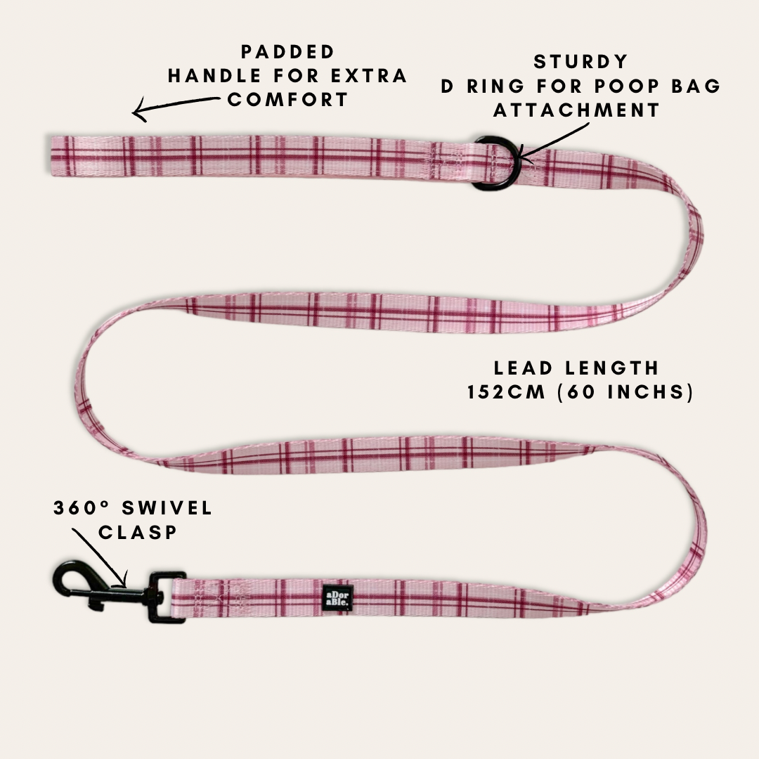 Lead - LUXE Rose Quartz Plaid