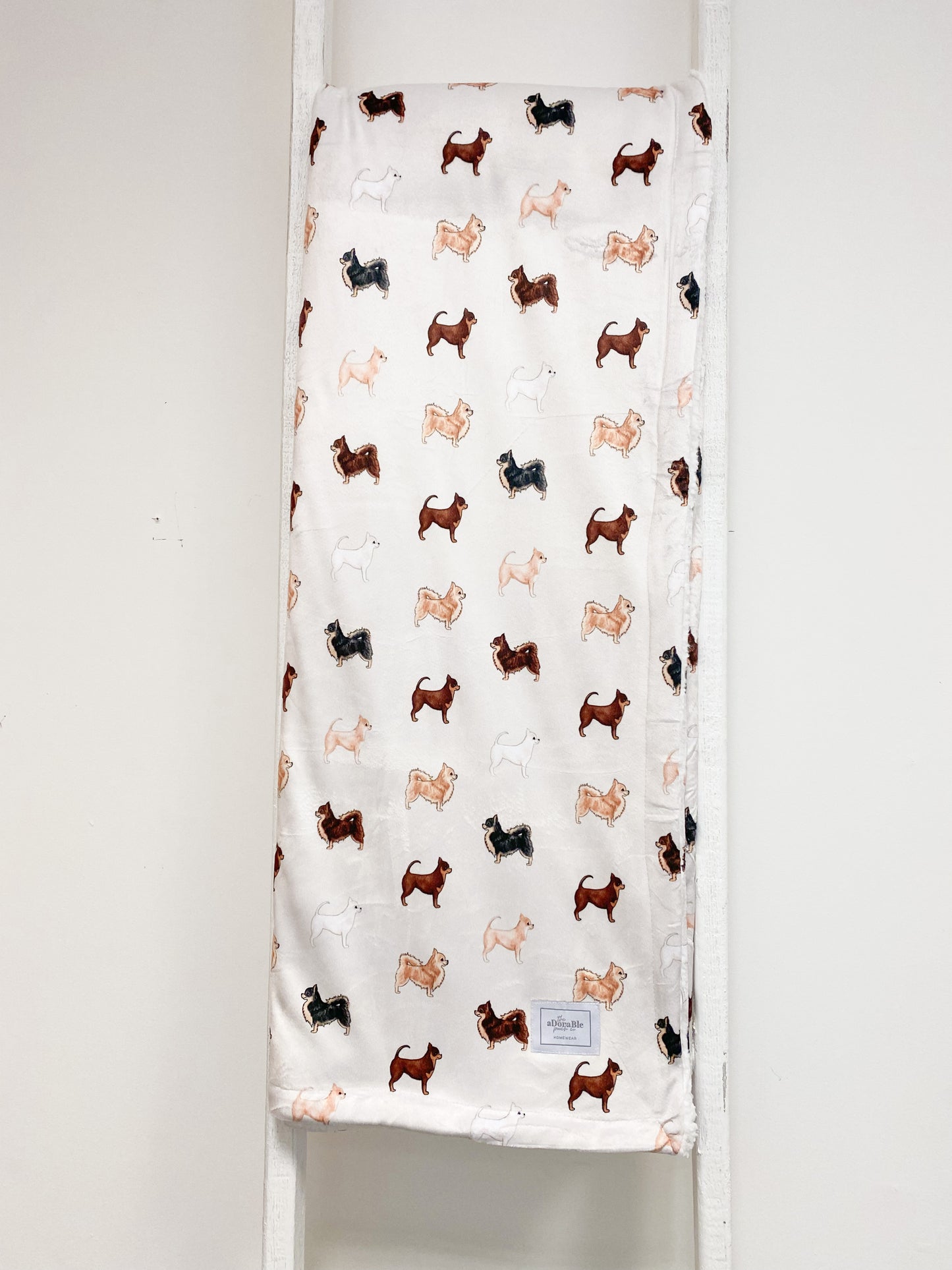 Supersize Soft Blanket - Watercolour Chihuahuas