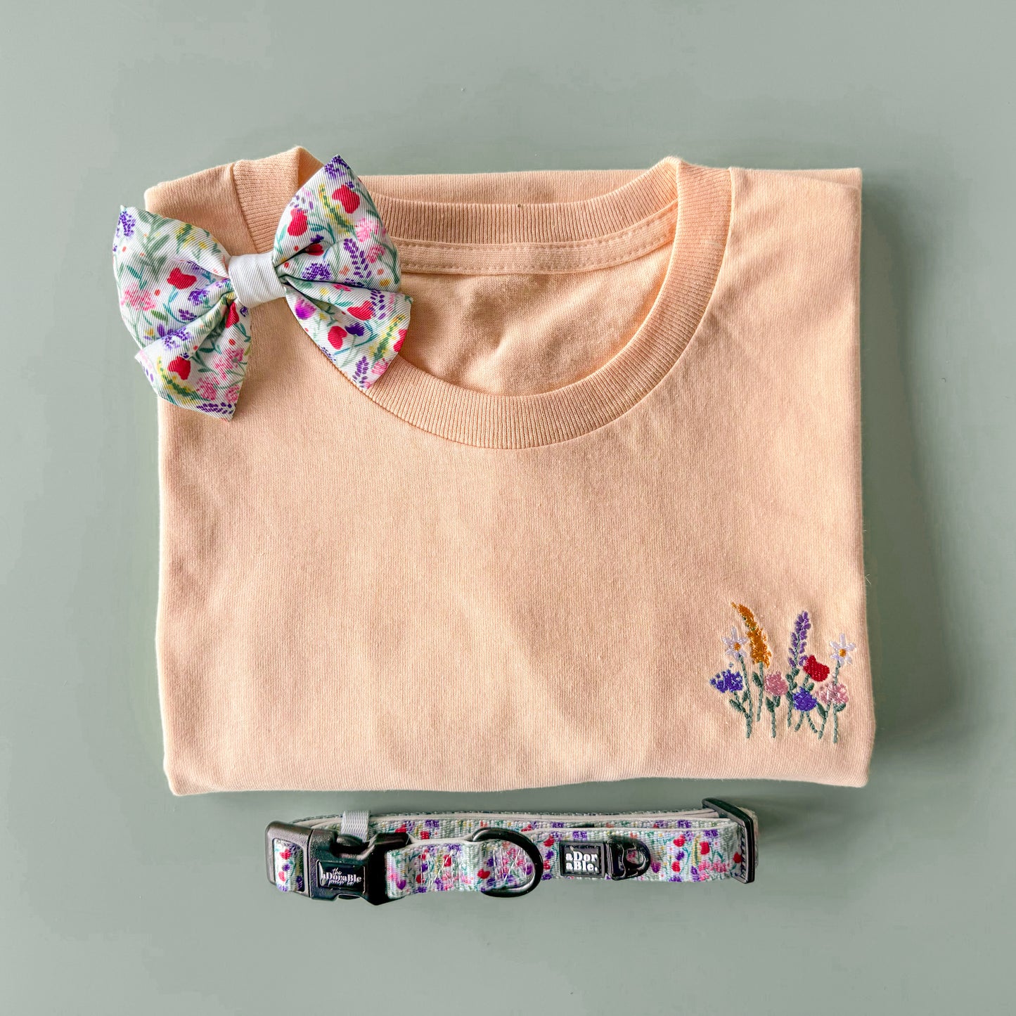 Embroidered AP T-Shirt - Wildflower Meadow