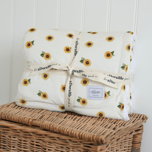 Supersize Soft Blanket - Sunflower Season