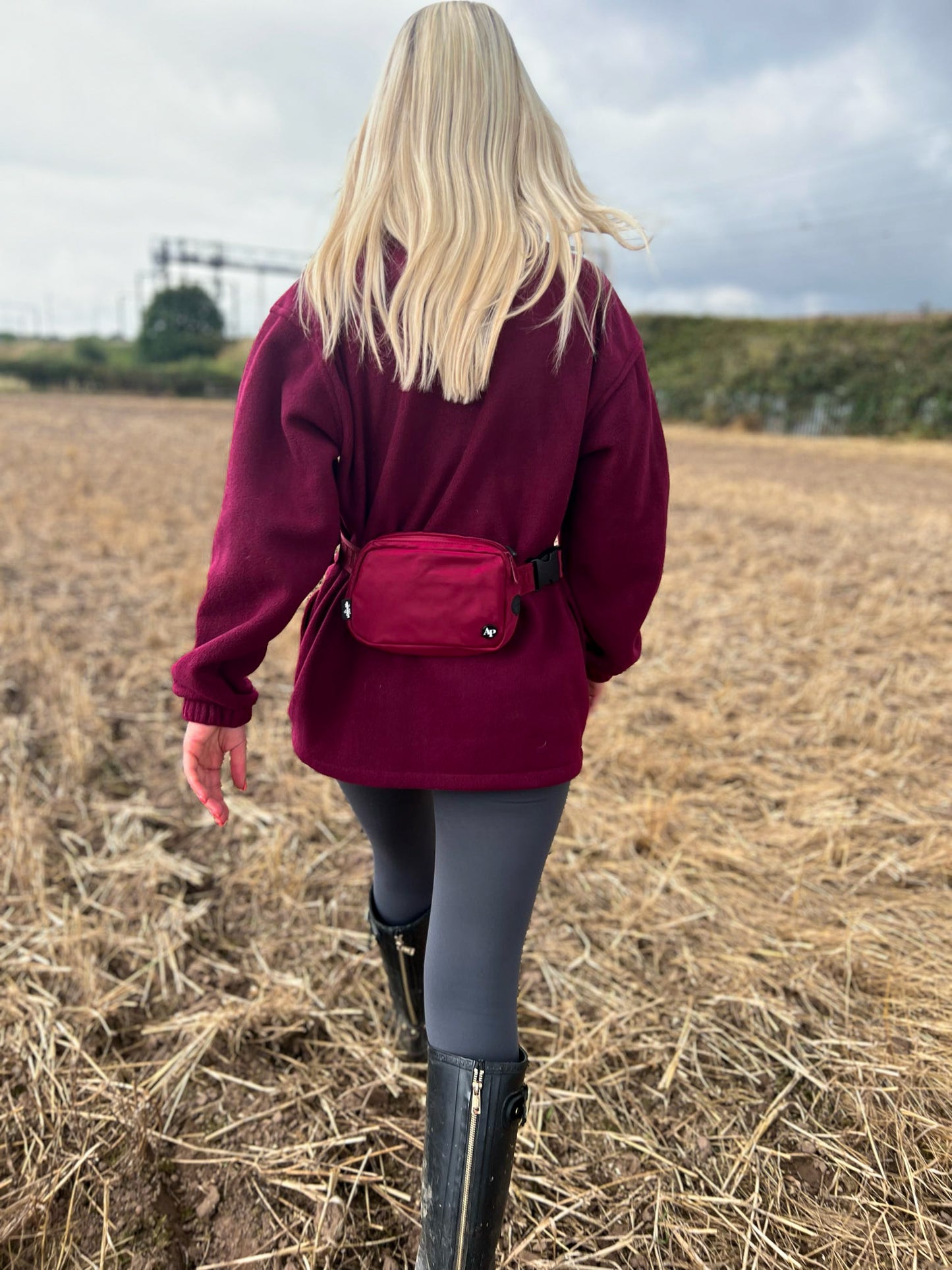 Slimline Everyday Bumbag - Dark Cherry Red