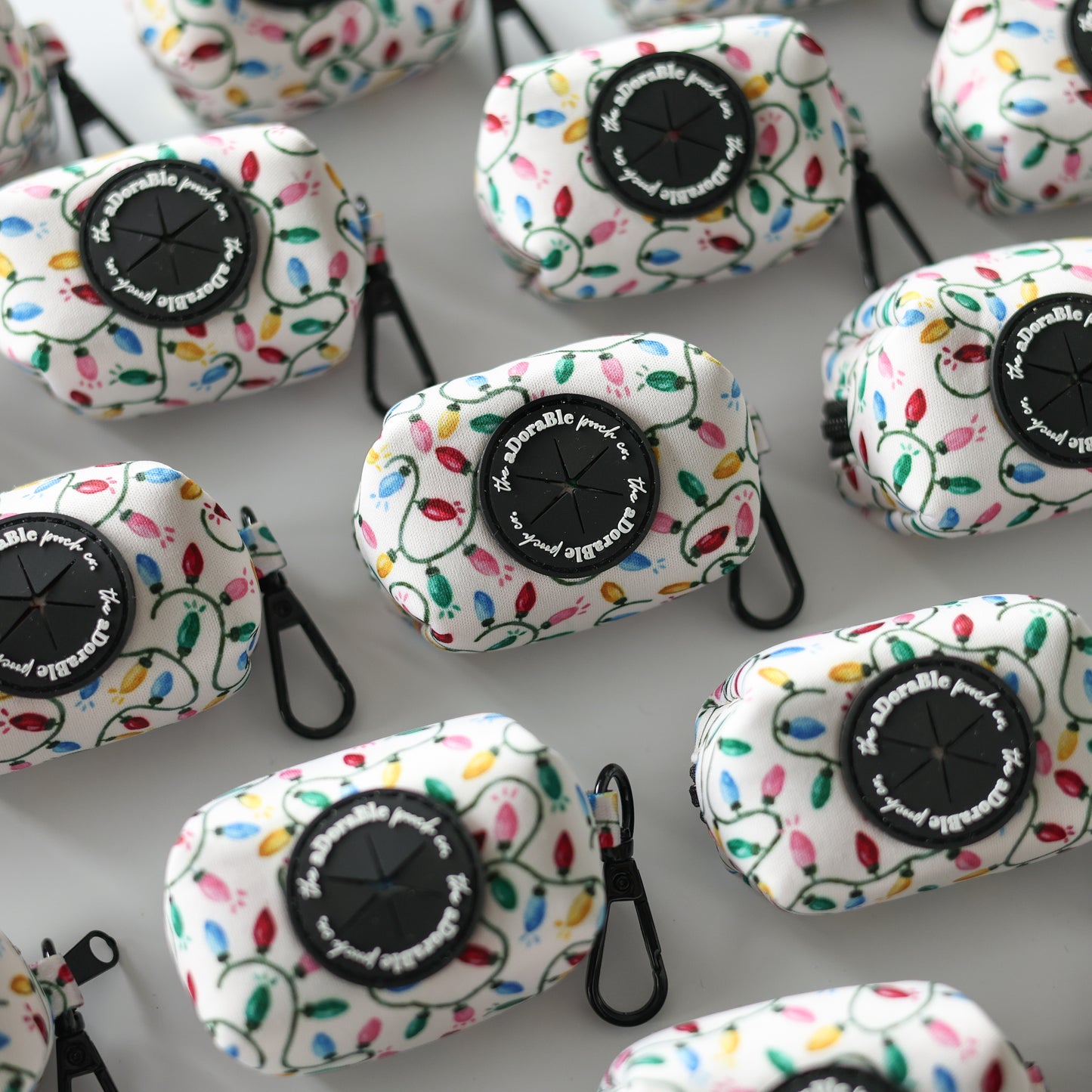 Poop Bag Holder - Festive Lights