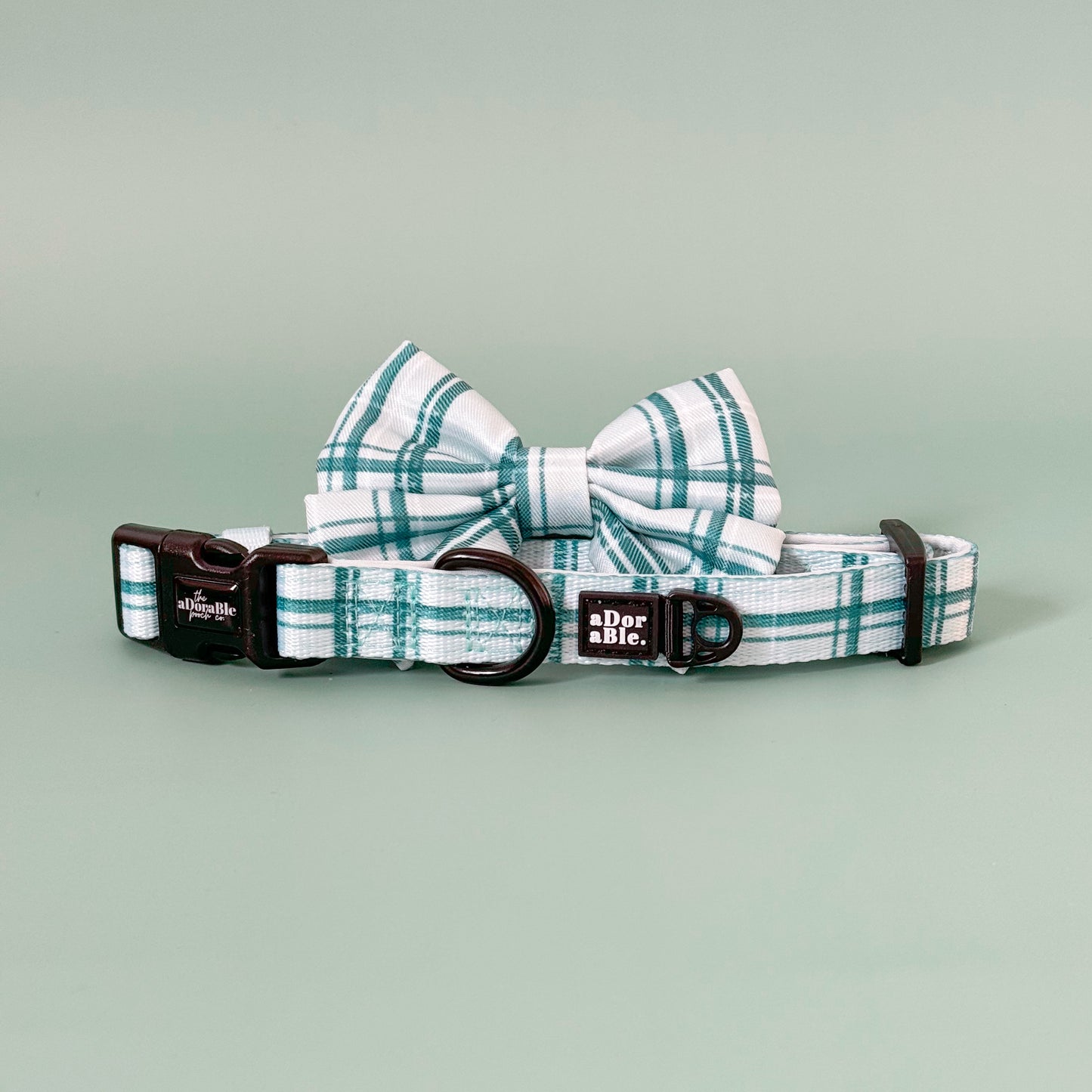 Collar - LUXE Frosted Mint Plaid