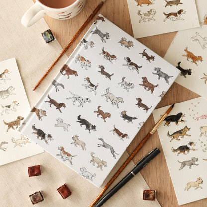 Luxury Dog Breeds Cotton A5 Notebook