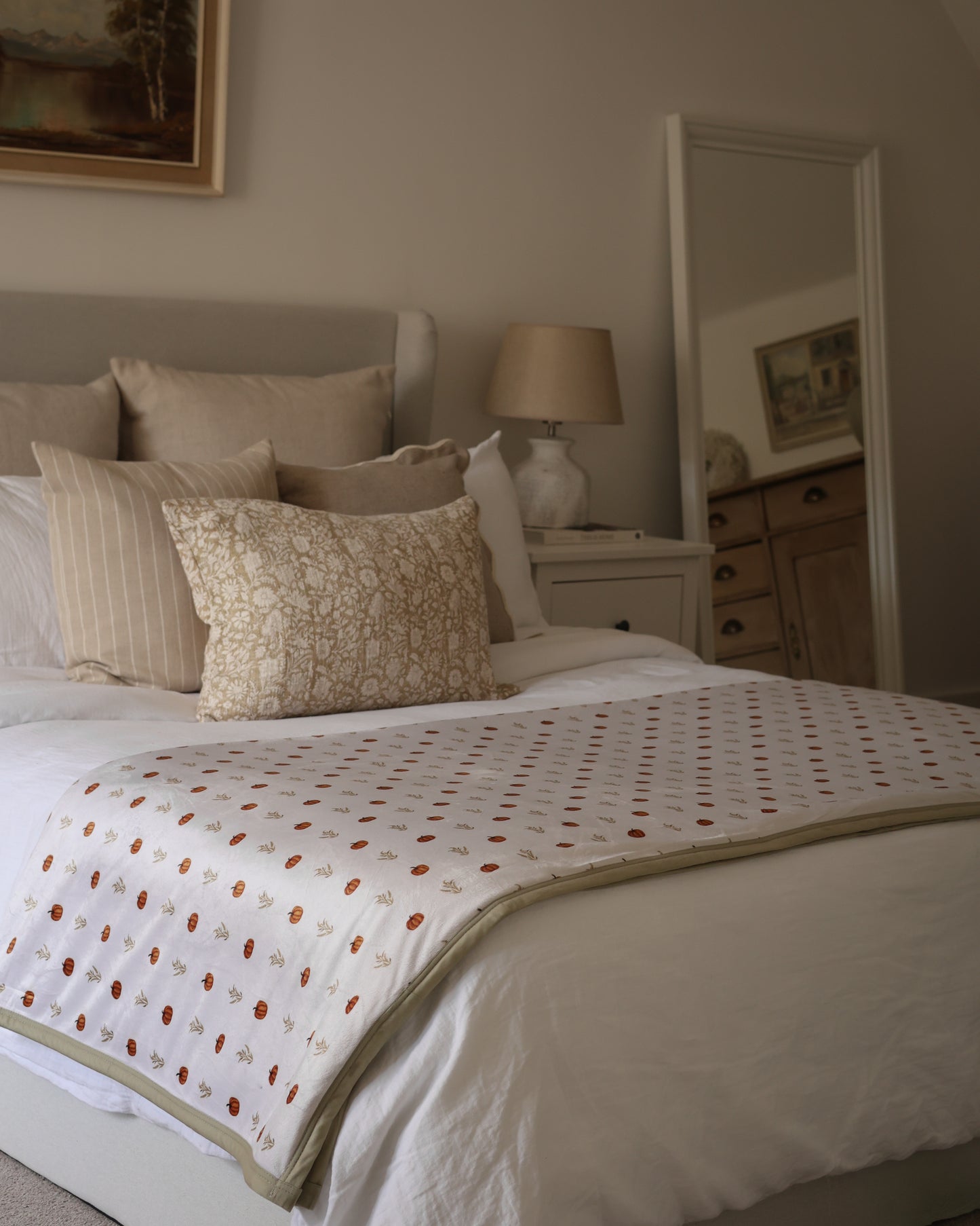 King Size Blanket - Pumpkin Farm