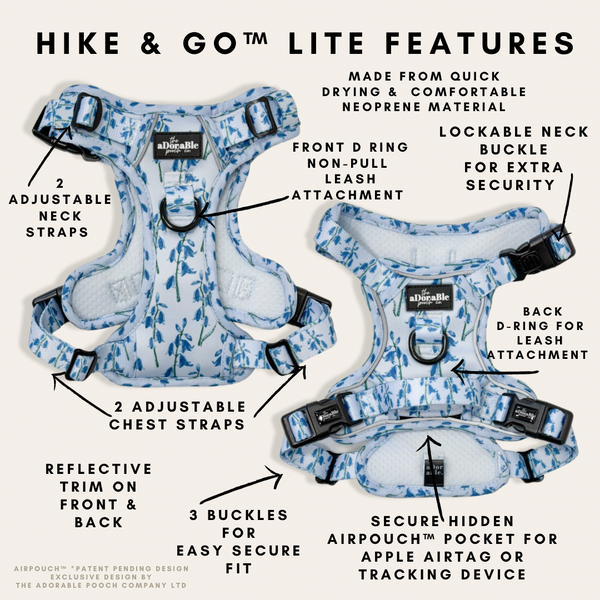 Hike & Go Lite™ Harness - Bluebell Bliss