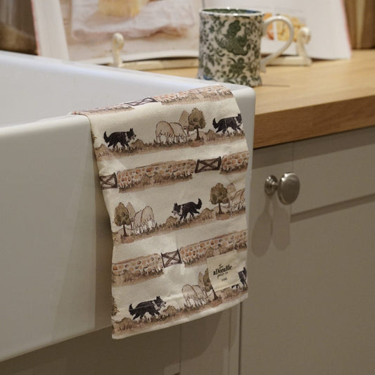 100% Cotton Tea Towel - Cotswold Collie