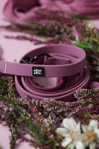 HydroFlex™ Two-tone Waterproof Dog Lead - Mauve