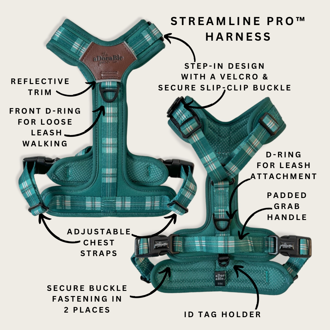 Streamline Pro™ Dog Harness - Heritage Collection - Pheasant Green