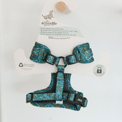 Adjustable Dog Puppy Harness - Alpine Adventure - XXS