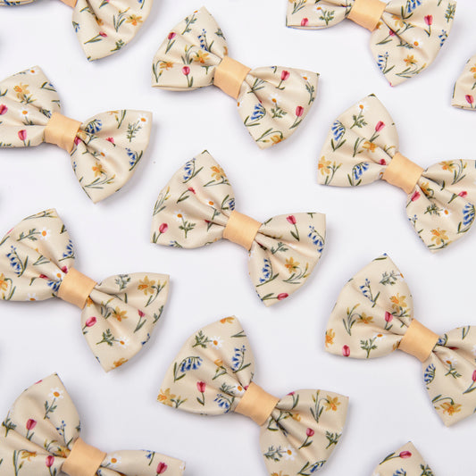 Dog Dickie Bow Tie - Spring Garden