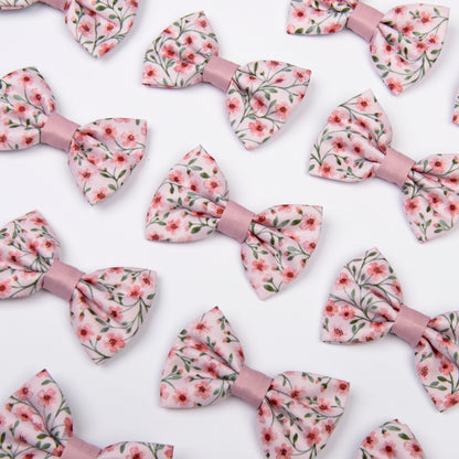 Dog Dickie Bow Tie - Blushing Blossoms