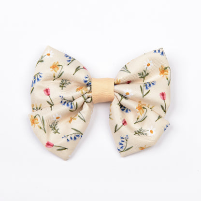 Dog Sailor Bow Tie - Spring Garden