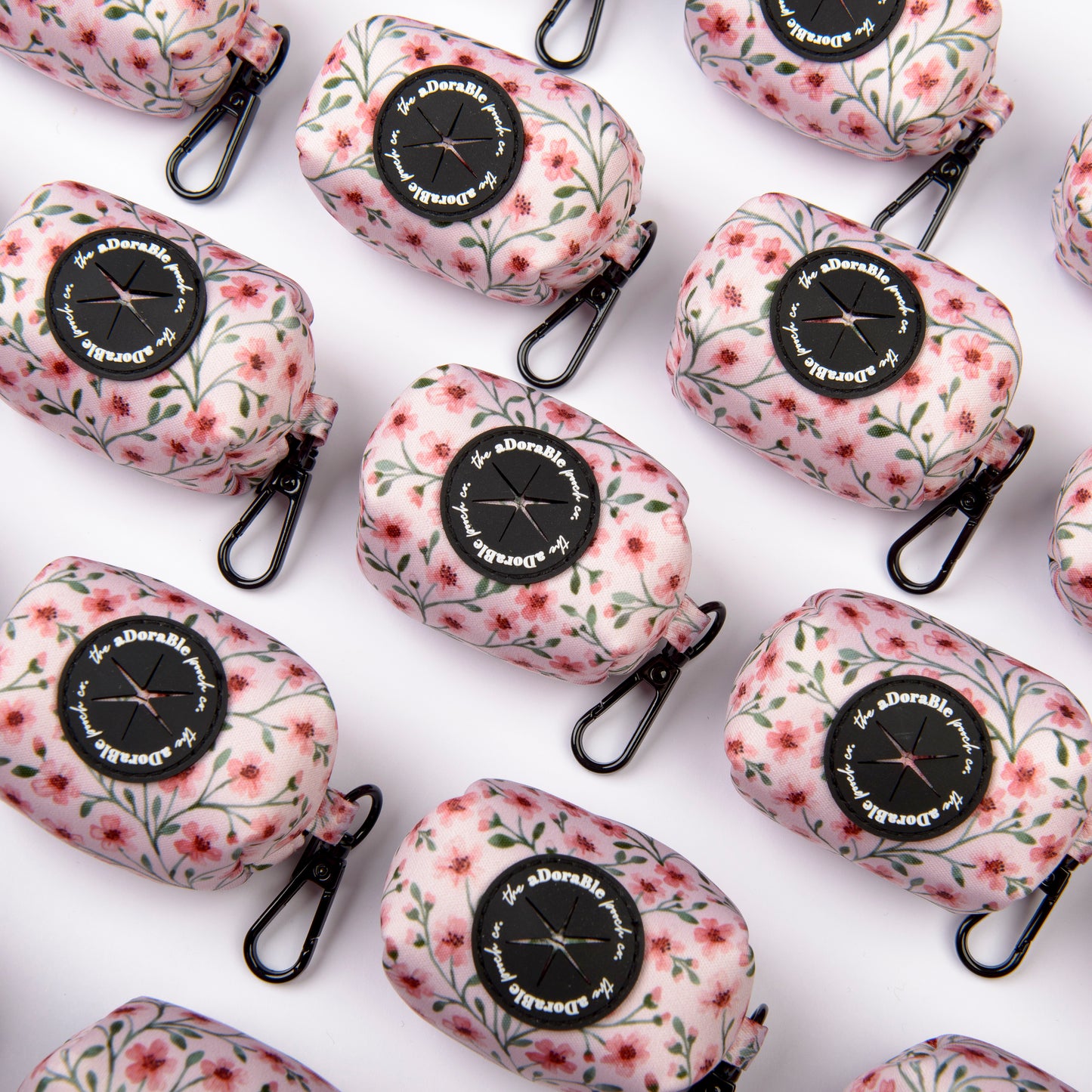 Dog Poop Bag Holder - Blushing Blossoms