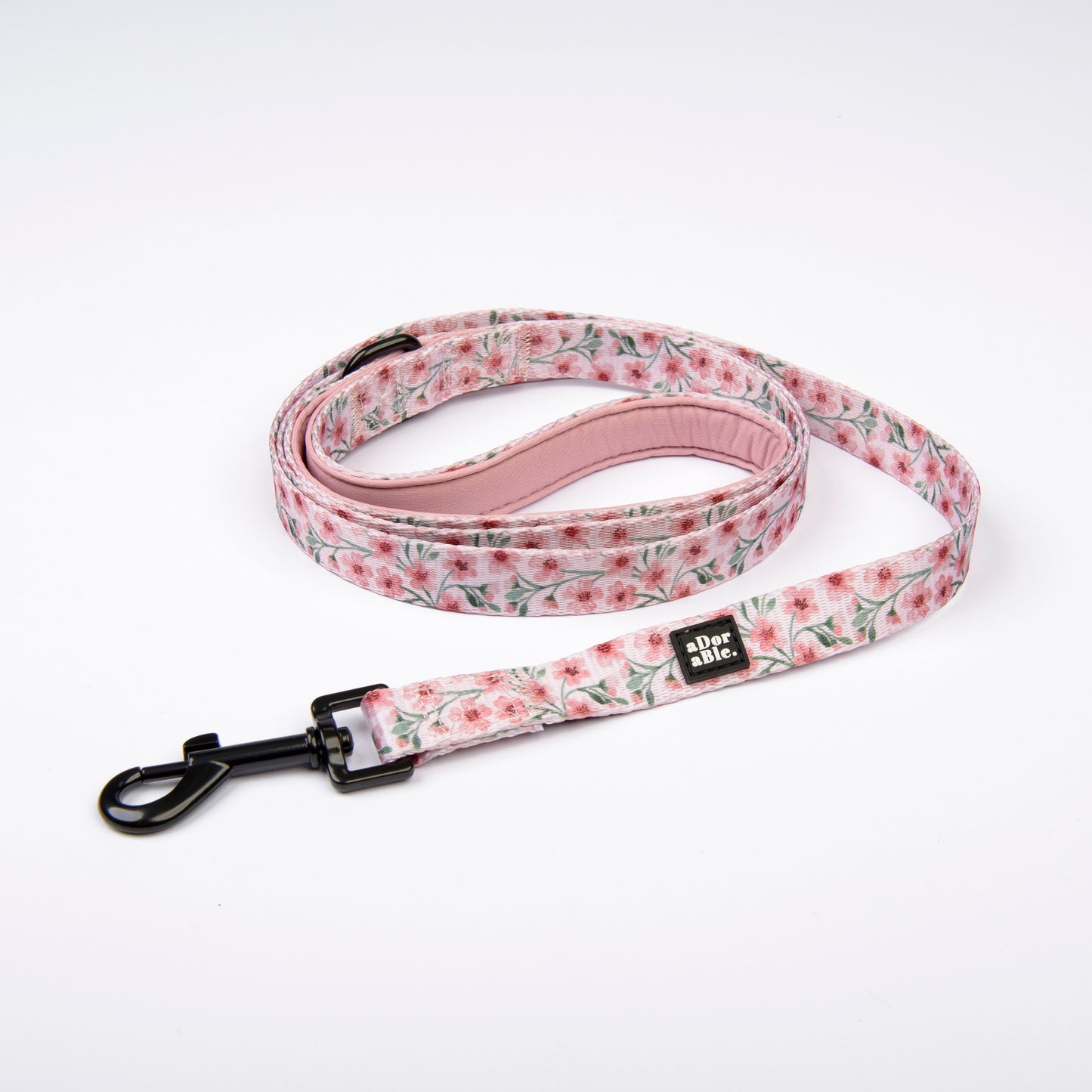 Fabric Dog Lead - Blushing Blossoms