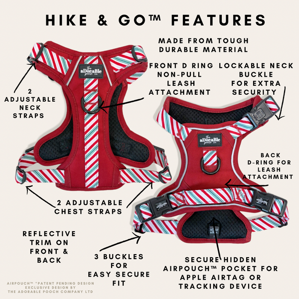 Hike & Go™ Harness - Candy Cane Swirl