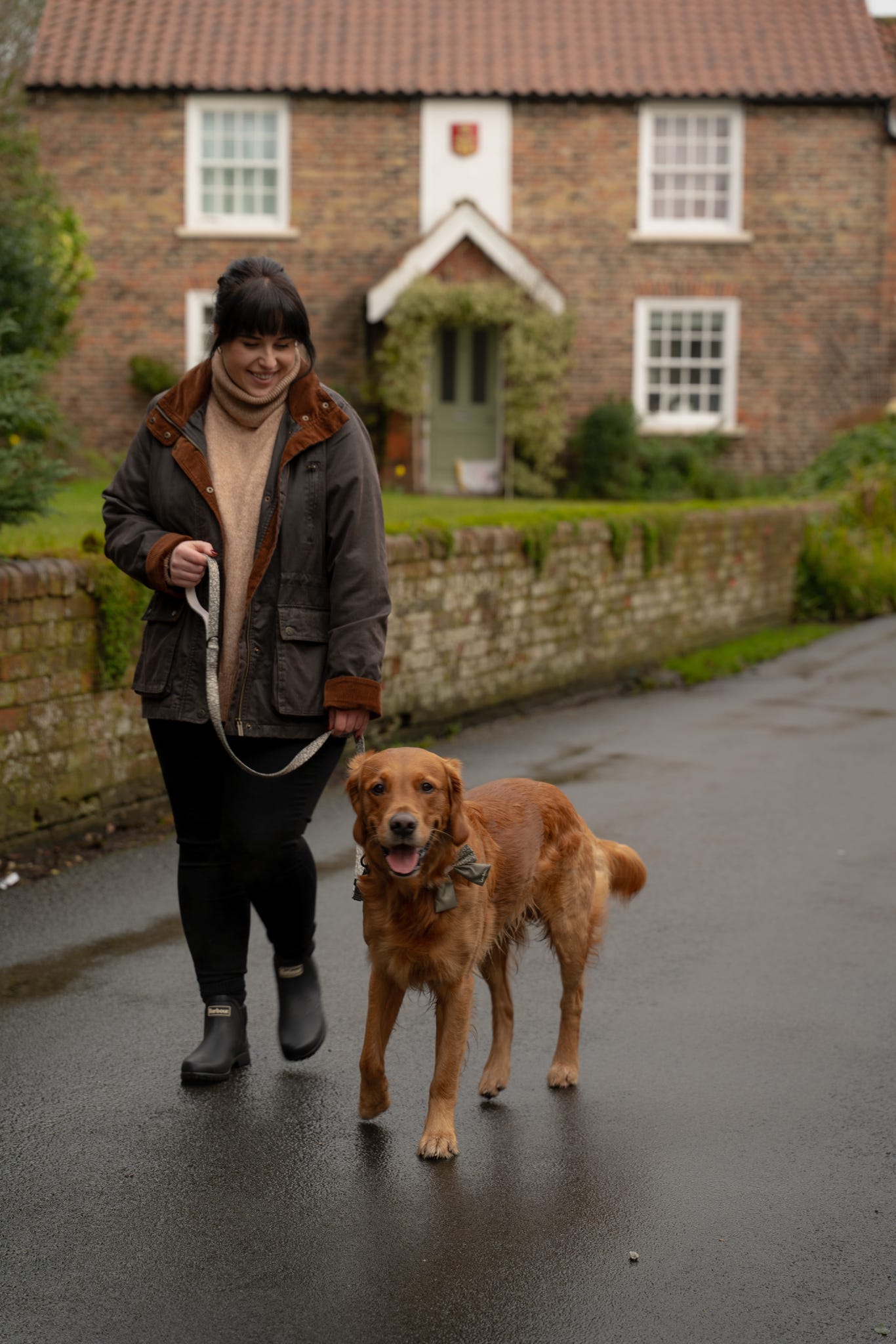 Laura Ashley Fabric Dog Lead - Sweet Alyssum