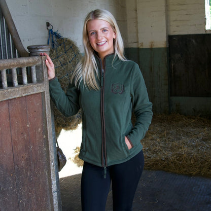 Embroidered AP Ladies Lightweight Fleece - Heritage Collection - Olive Green