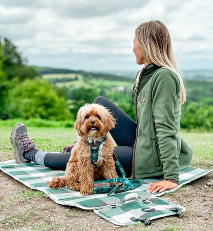 Embroidered AP Ladies Lightweight Fleece - Heritage Collection - Olive Green