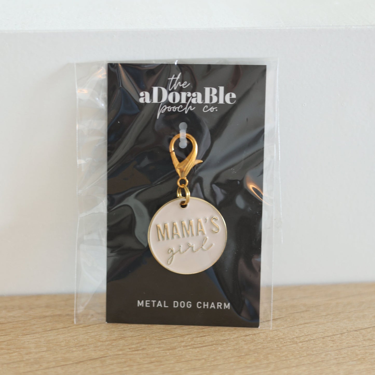 Dog Charm - Mama's Girl - Light Pink