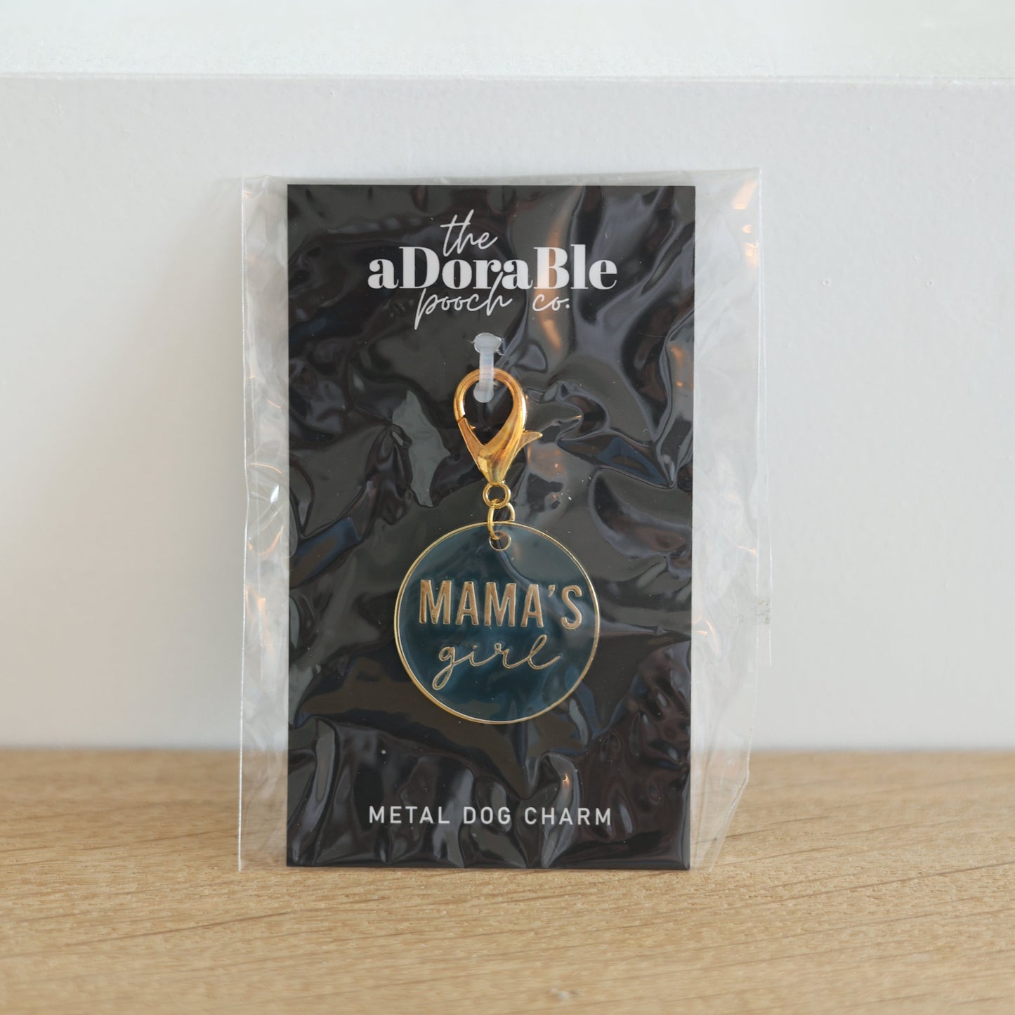 Dog Charm - Mama's Girl - Teal