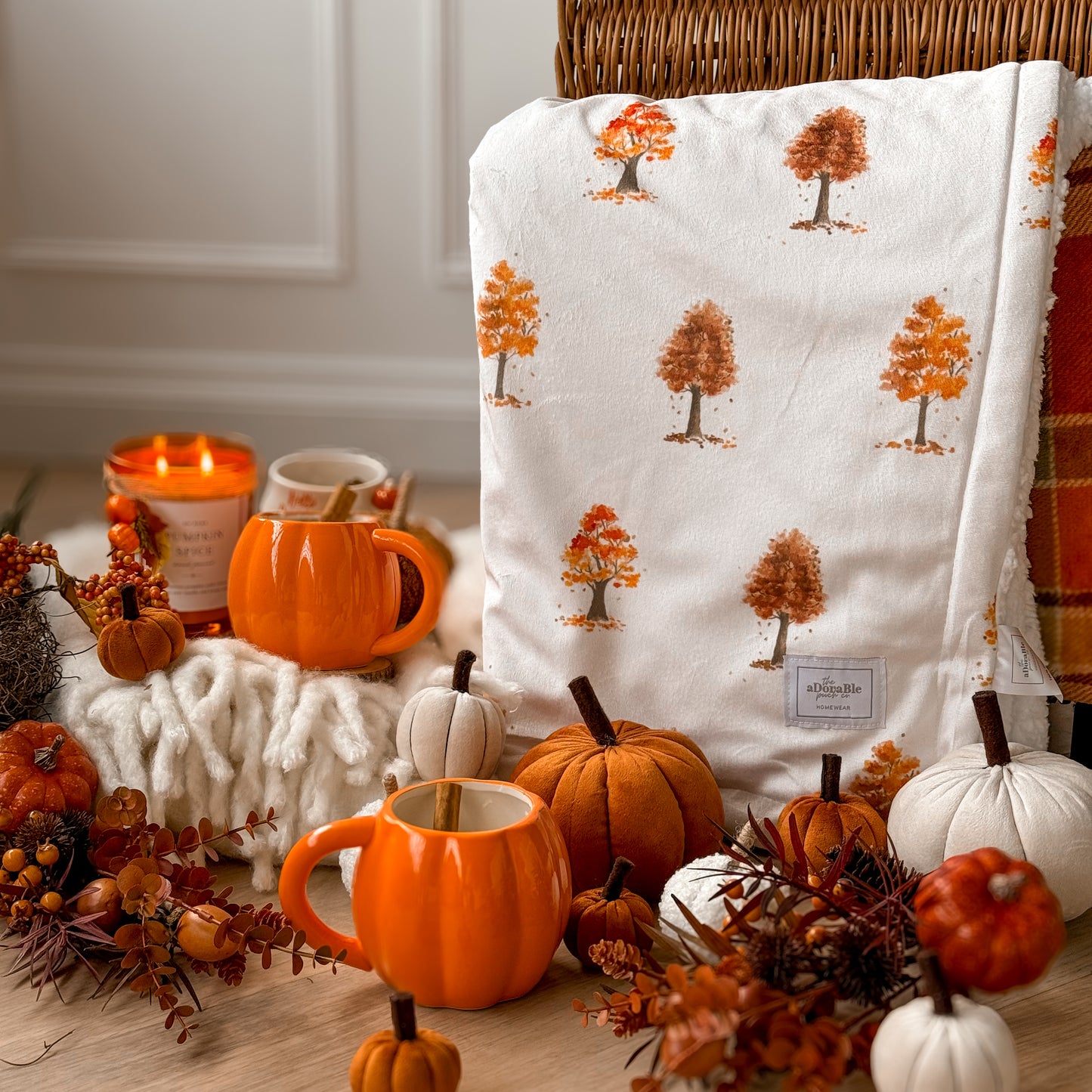 Supersize Soft Blanket - Autumn Orchard