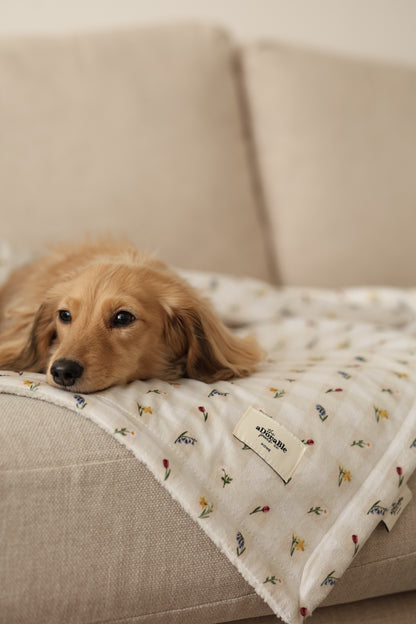 Dog & Puppy Bed Blanket - Spring Garden