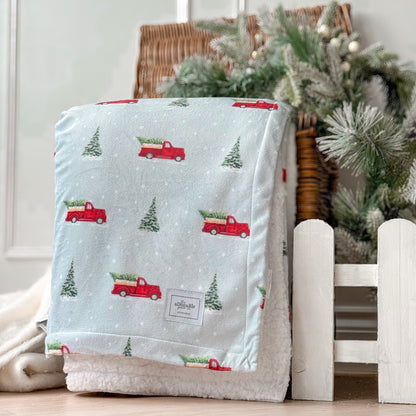 Supersize Soft Blanket - Christmas Tree Farm