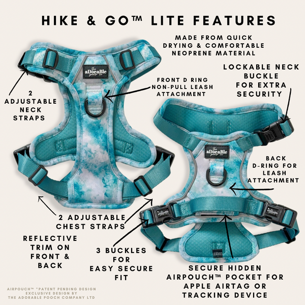 Hike & Go Lite™ Harness - Watercolour Waves