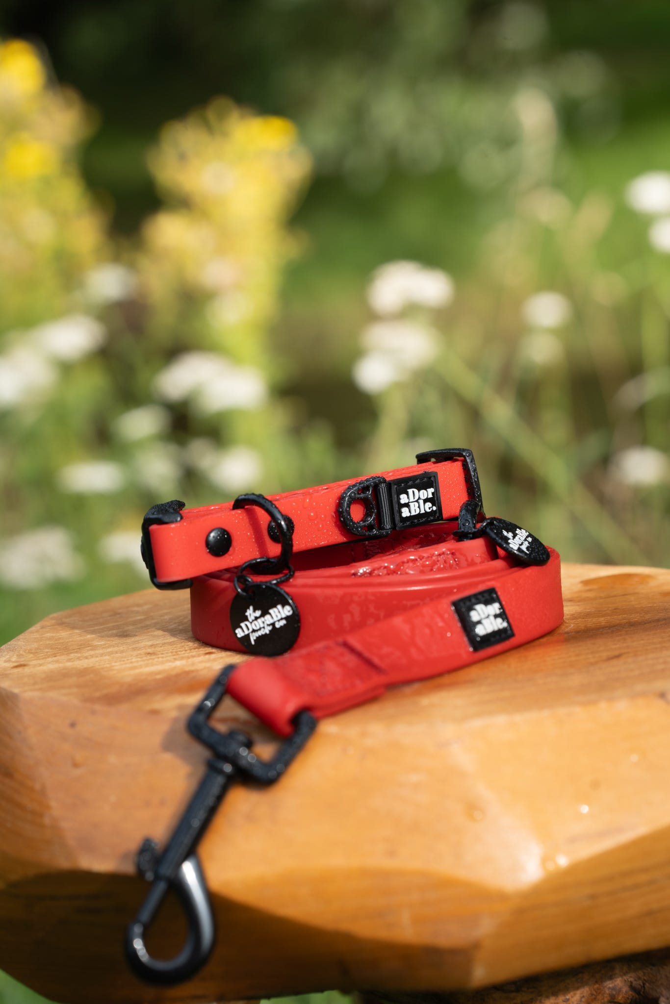 HydroFlex Lite™ Dog Collar - Velvet Red