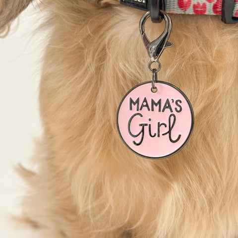 Dog Charm - Mama's Girl - Marshmallow Pink