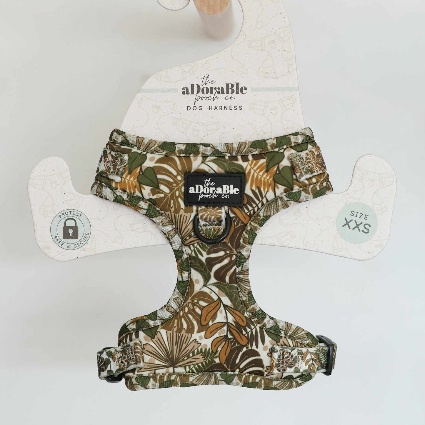 Adjustable Dog Puppy Harness - In The Jungle - XXS