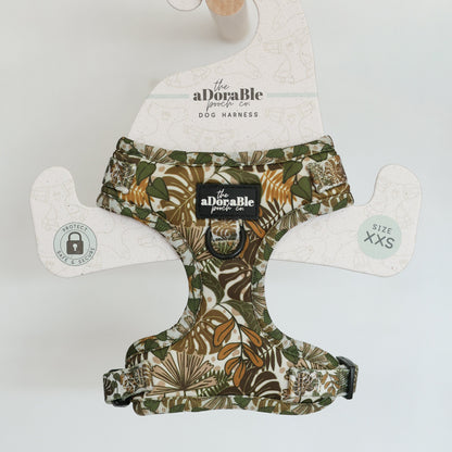 Adjustable Dog Puppy Harness - In The Jungle - XXS