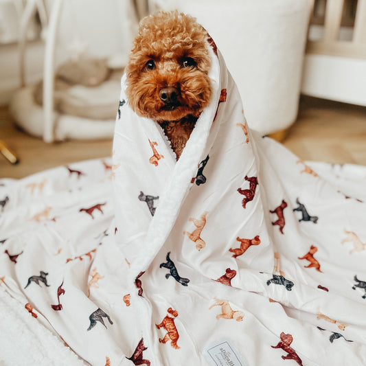 Extra Large Dog Breed Blanket - Doodle