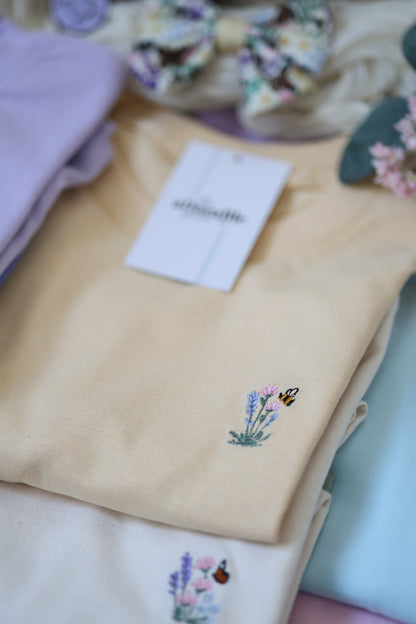 Embroidered AP T-Shirt - Bumbles & Butterflies