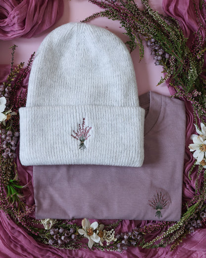 Embroidered AP T-Shirt - Highland Heather