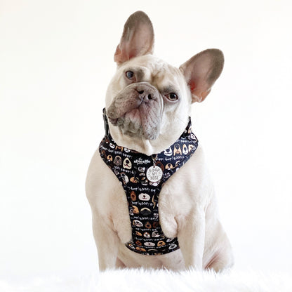 Adjustable Harness - The aDoraBle Pooch Co x Boop My Nose - Boop! - Black
