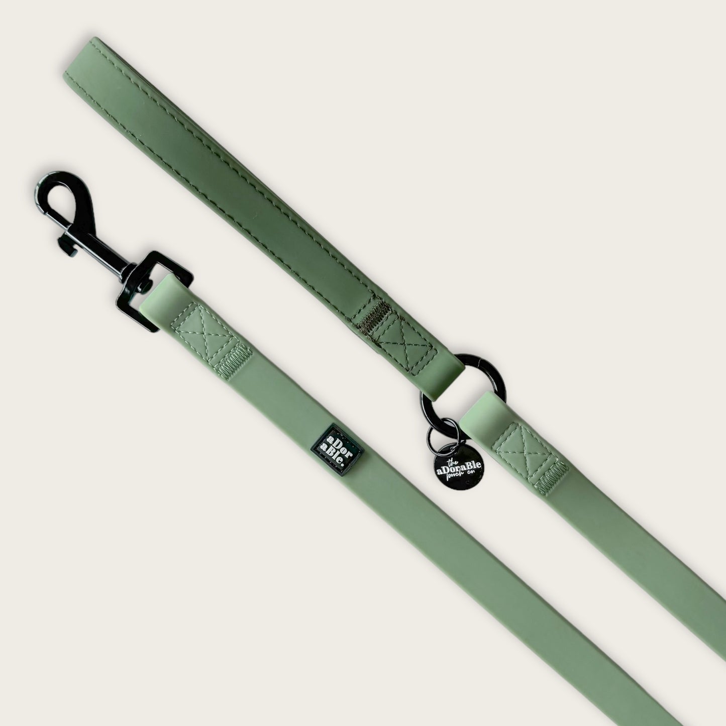 HydroFlex™ Two-tone Waterproof Dog Lead - Sage Green